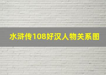 水浒传108好汉人物关系图