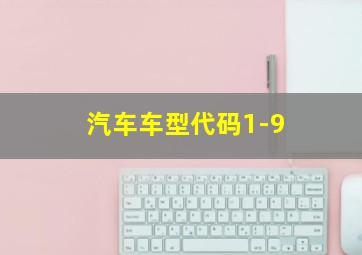 汽车车型代码1-9