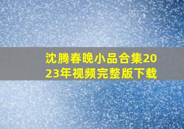 沈腾春晚小品合集2023年视频完整版下载