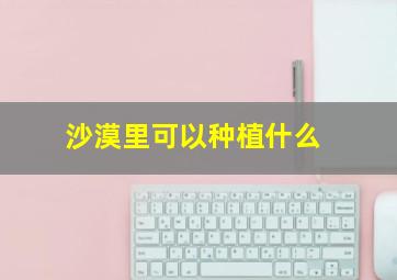 沙漠里可以种植什么