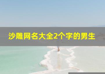 沙雕网名大全2个字的男生