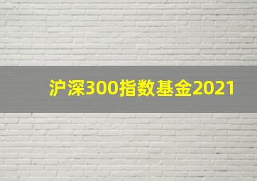 沪深300指数基金2021