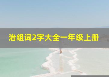 治组词2字大全一年级上册