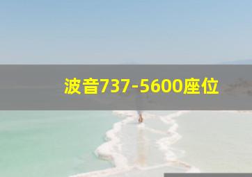 波音737-5600座位