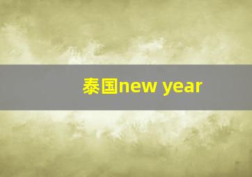 泰国new year