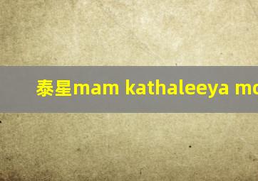 泰星mam kathaleeya mcintosh