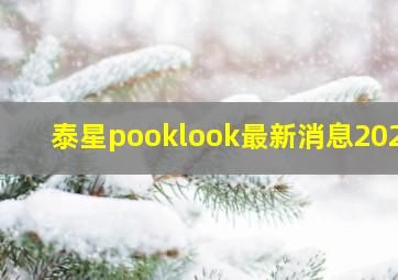 泰星pooklook最新消息2023