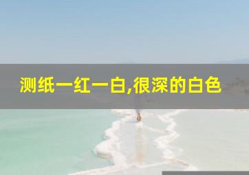 测纸一红一白,很深的白色