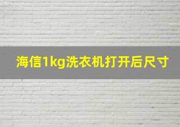 海信1kg洗衣机打开后尺寸