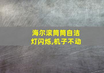 海尔滚筒筒自洁灯闪烁,机子不动