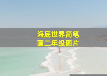 海底世界简笔画二年级图片