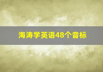 海涛学英语48个音标