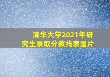 清华大学2021年研究生录取分数线表图片