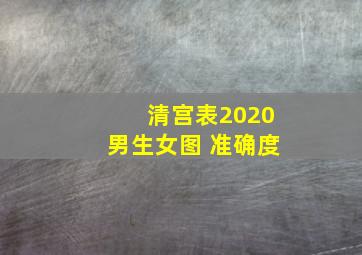 清宫表2020男生女图 准确度