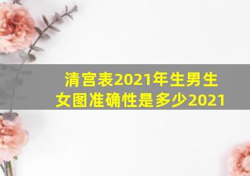 清宫表2021年生男生女图准确性是多少2021