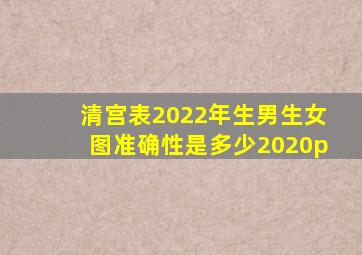 清宫表2022年生男生女图准确性是多少2020p