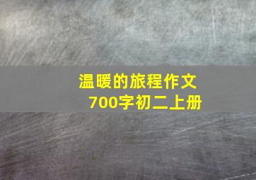 温暖的旅程作文700字初二上册