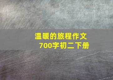 温暖的旅程作文700字初二下册