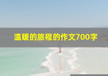 温暖的旅程的作文700字