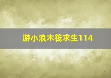 游小浪木筏求生114