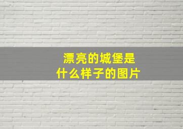 漂亮的城堡是什么样子的图片