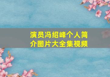 演员冯绍峰个人简介图片大全集视频