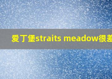 爱丁堡straits meadow很差吗