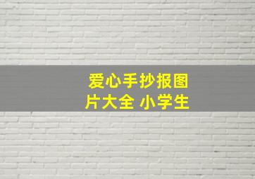 爱心手抄报图片大全 小学生