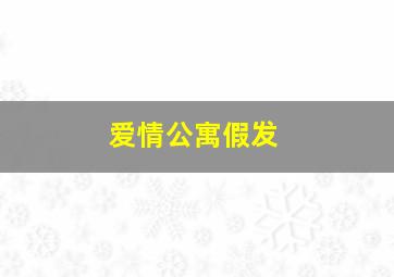 爱情公寓假发