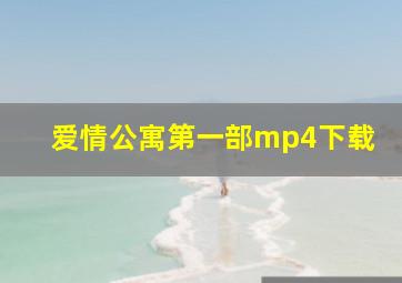 爱情公寓第一部mp4下载