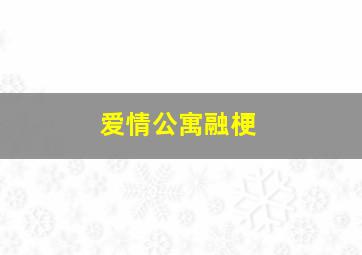 爱情公寓融梗