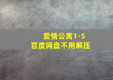 爱情公寓1-5百度网盘不用解压