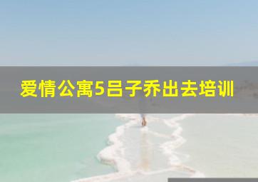 爱情公寓5吕子乔出去培训