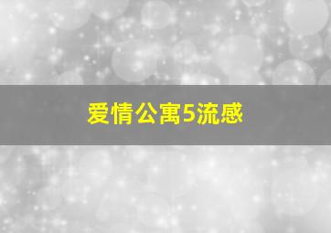 爱情公寓5流感