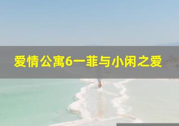 爱情公寓6一菲与小闲之爱