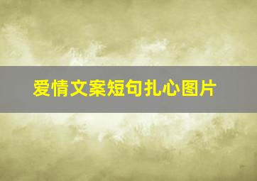 爱情文案短句扎心图片