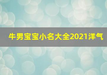 牛男宝宝小名大全2021洋气