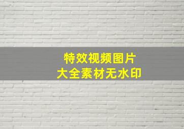 特效视频图片大全素材无水印