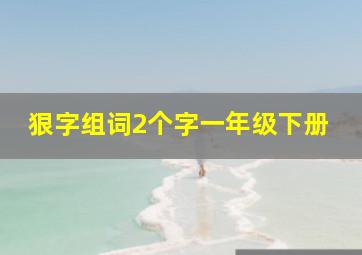 狠字组词2个字一年级下册