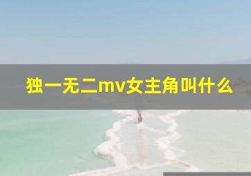 独一无二mv女主角叫什么