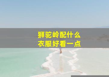 狮驼岭配什么衣服好看一点