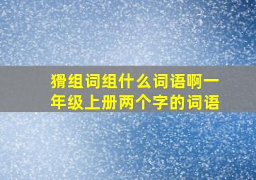 猾组词组什么词语啊一年级上册两个字的词语