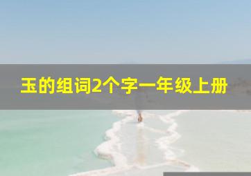 玉的组词2个字一年级上册