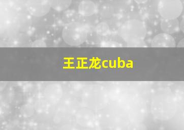 王正龙cuba