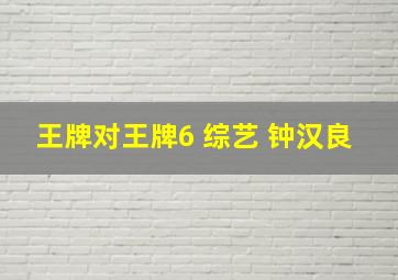 王牌对王牌6 综艺 钟汉良