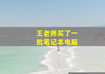 王老师买了一批笔记本电脑