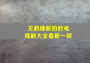 王鹤棣新拍的电视剧大全最新一部