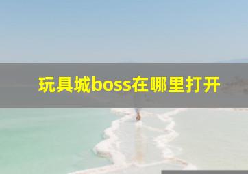 玩具城boss在哪里打开