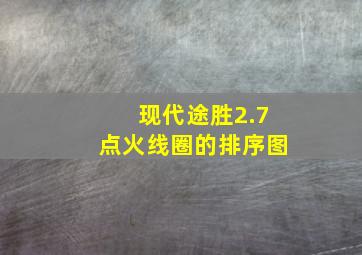 现代途胜2.7点火线圈的排序图