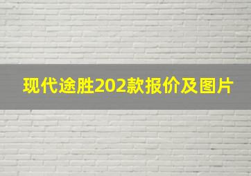 现代途胜202款报价及图片